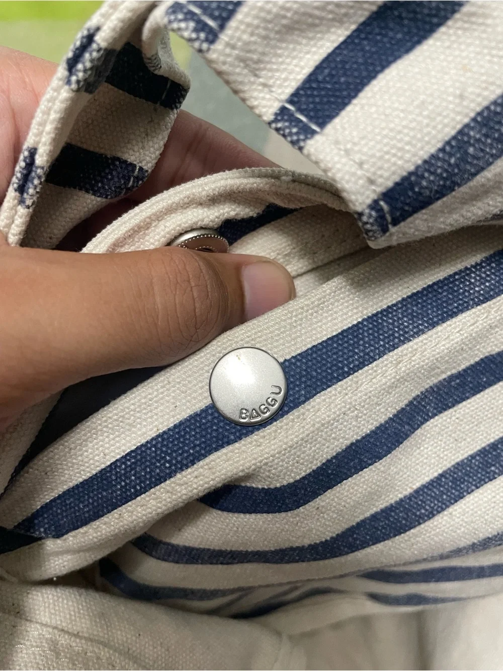 Baggu canvas stripe duck bag